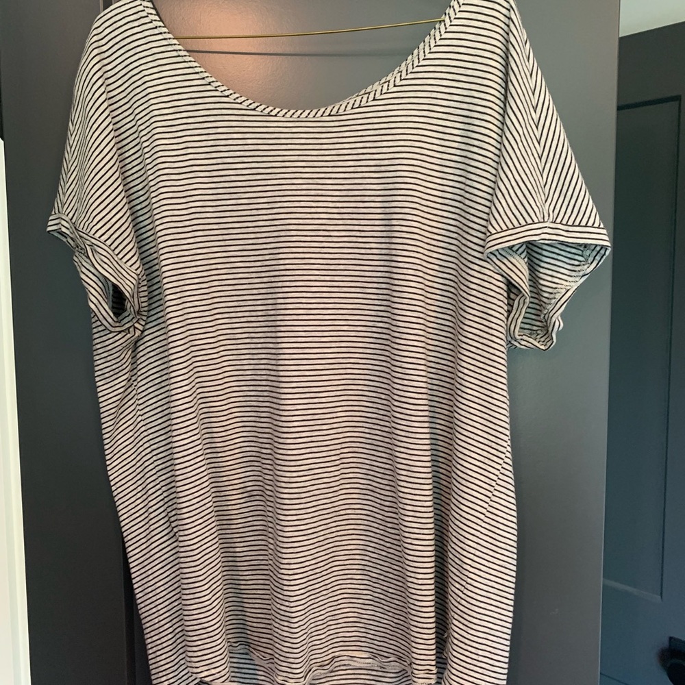 Black and white striped shirt